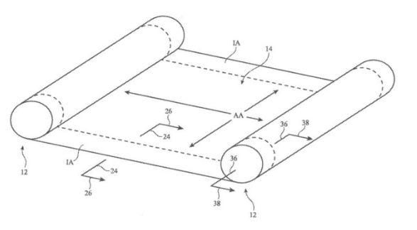 苹果创新专利披露：电子设备将拥有展开式柔性屏幕(图1)