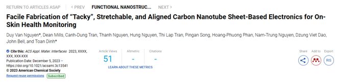 南昆士兰大学：可拉伸碳纳米管片的电子元件用于皮肤健康监测(图3)